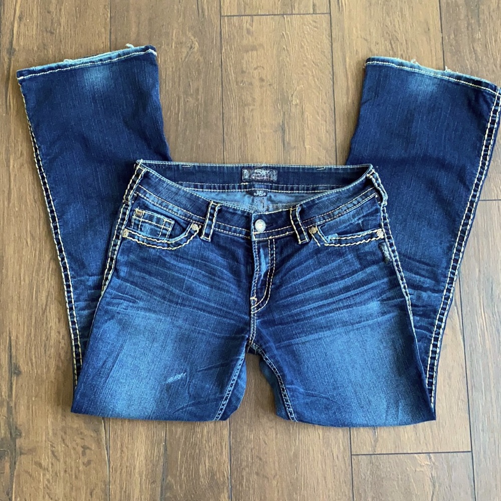 Dark Silver Jeans